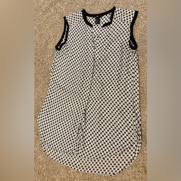 H&M Monochrome Patterned Sleeveless Top - Picture 1 of 3